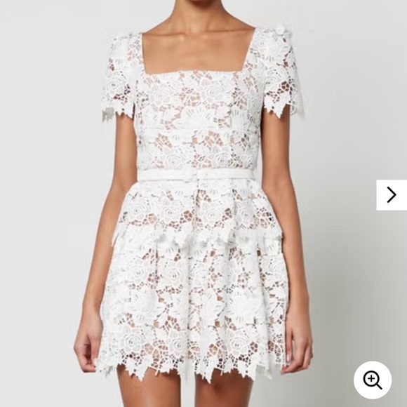 Self-Portrait Dresses & Skirts - ✨Self Portrait Women's Blue Guipure Lace Mini Dress